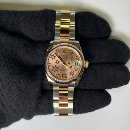 Rolex Datejust 31mm Pink Floral Watch Ref# 178241 - Happy Jewelers Fine Jewelry Lifetime Warranty