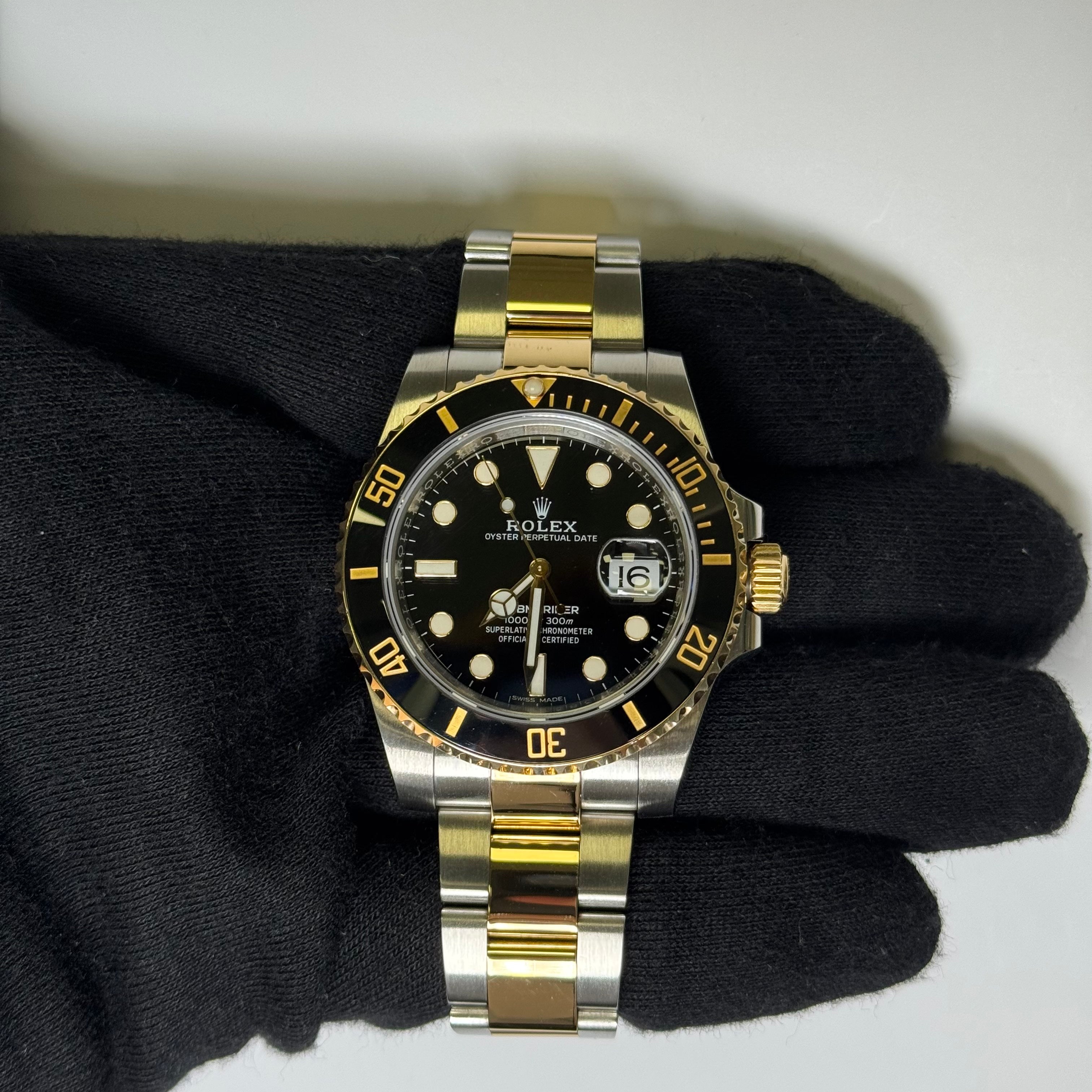 Rolex Submariner 40mm Black Dial Watch Ref# 116613 - Happy Jewelers Fine Jewelry Lifetime Warranty