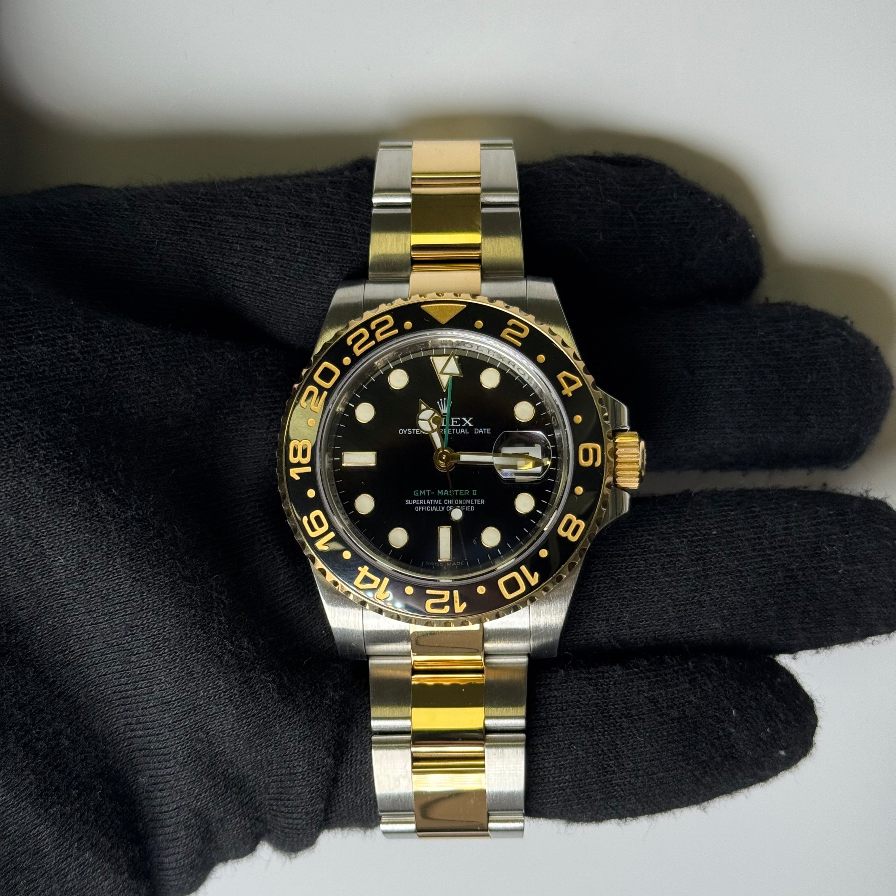 Rolex GMT-Master II 40mm Black Dial Watch Ref# 116713LN - Happy Jewelers Fine Jewelry Lifetime Warranty