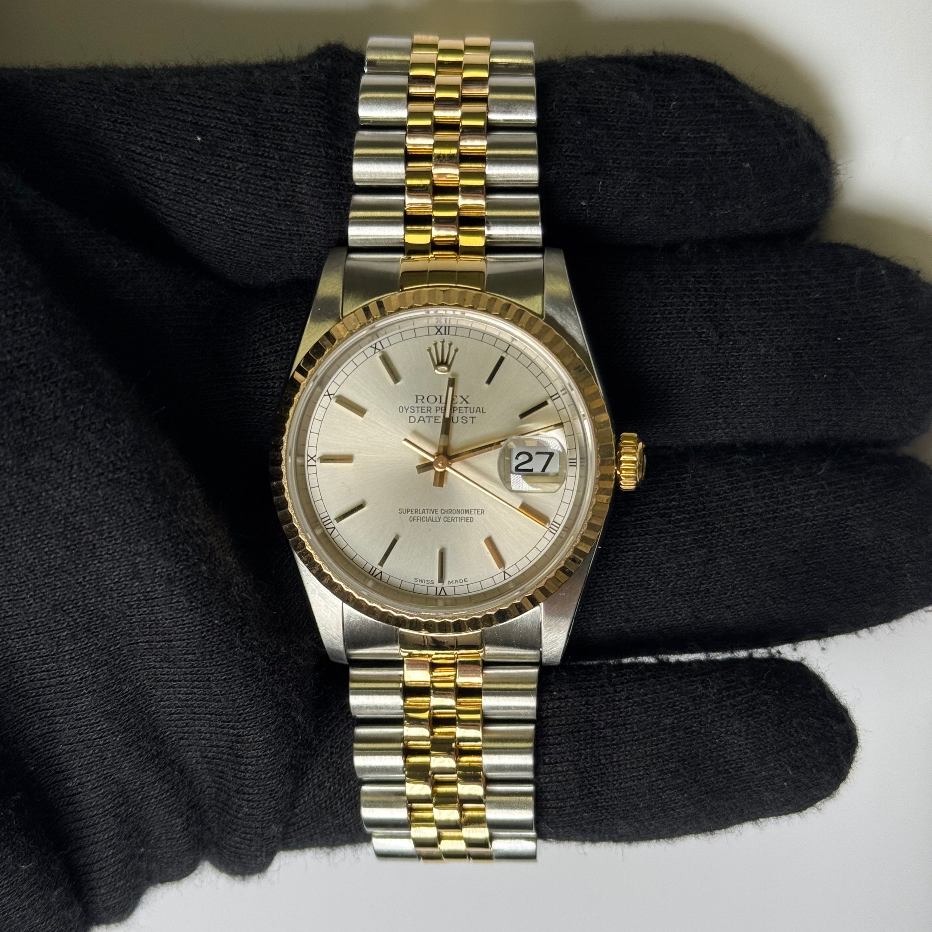 Rolex Datejust 36mm Silver Dial Watch Ref# 16233 - Happy Jewelers Fine Jewelry Lifetime Warranty