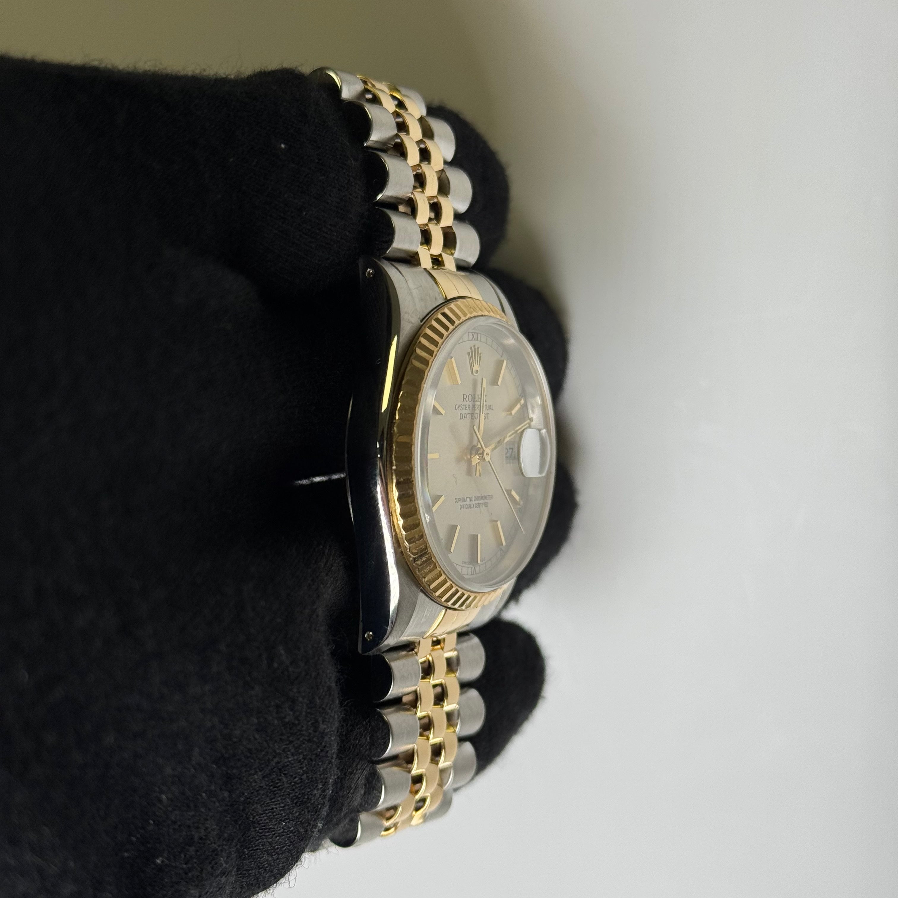 Rolex Datejust 36mm Silver Dial Watch Ref# 16233 - Happy Jewelers Fine Jewelry Lifetime Warranty