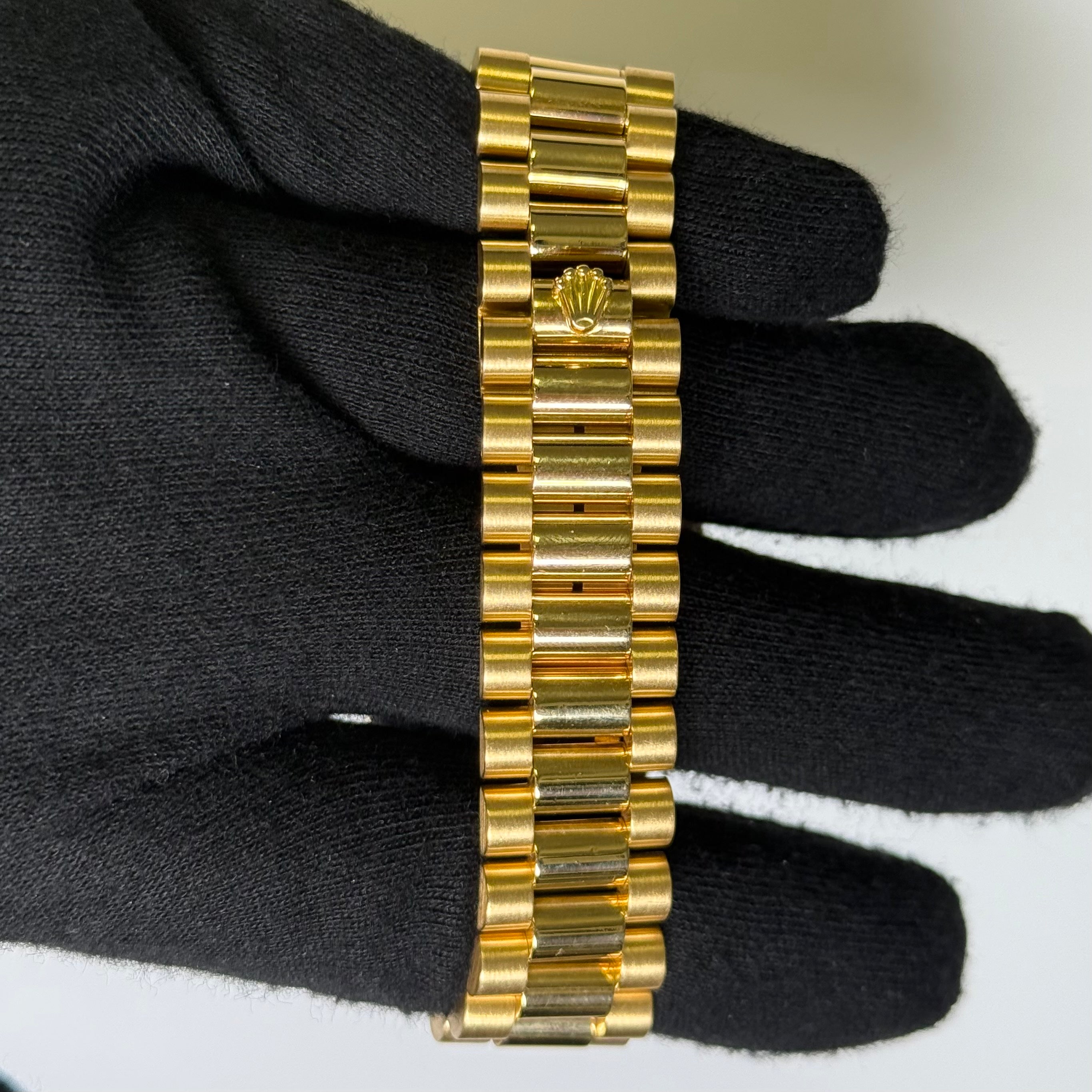 Rolex Day-Date 36mm Champagne Diamond Dial Watch Ref# 18048 - Happy Jewelers Fine Jewelry Lifetime Warranty