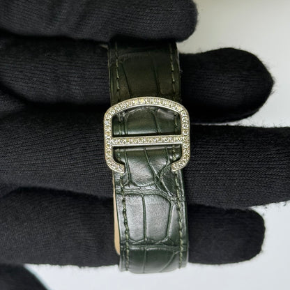 Cartier Cle 40mm Silver Diamond Dial Watch Ref# 3849 - Happy Jewelers Fine Jewelry Lifetime Warranty