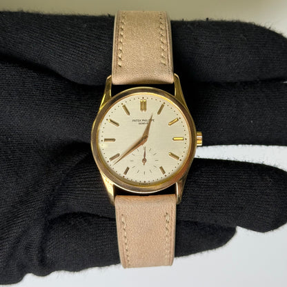 Patek Philippe Calatrava 31mm Silver Dial Watch Ref# 3796-R-001 - Happy Jewelers Fine Jewelry Lifetime Warranty