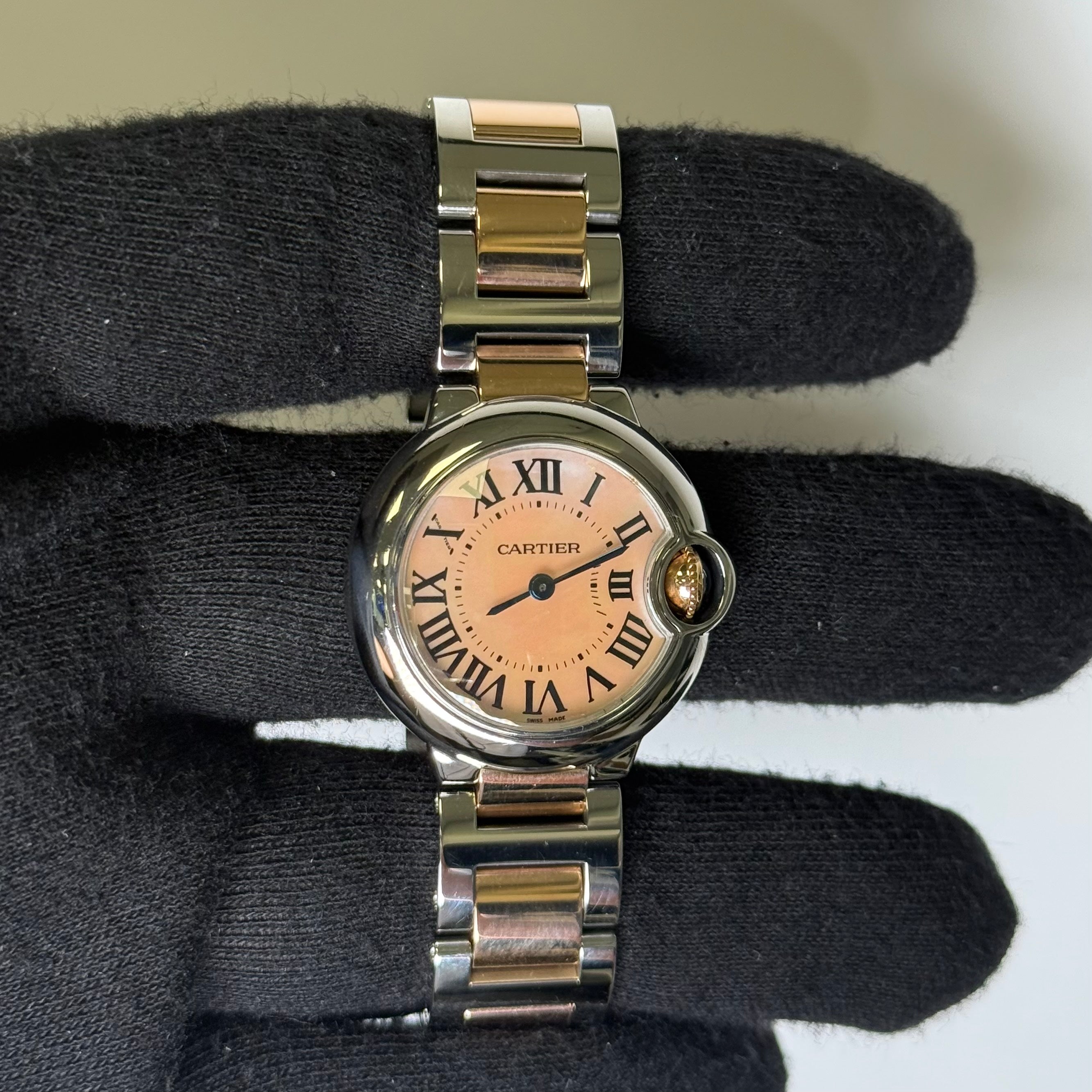 Cartier Ballon Bleu 28mm MOP Dial Watch Ref# 3009 - Happy Jewelers Fine Jewelry Lifetime Warranty