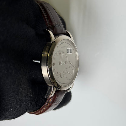 A. Lange & Sohne Lange 38.5mm Silver Dial Watch Ref# 101.039 - Happy Jewelers Fine Jewelry Lifetime Warranty
