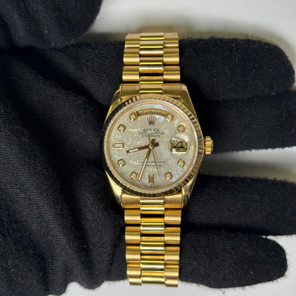 Rolex Day-Date 36mm MOP Dial Watch Ref# 10838 - Happy Jewelers Fine Jewelry Lifetime Warranty
