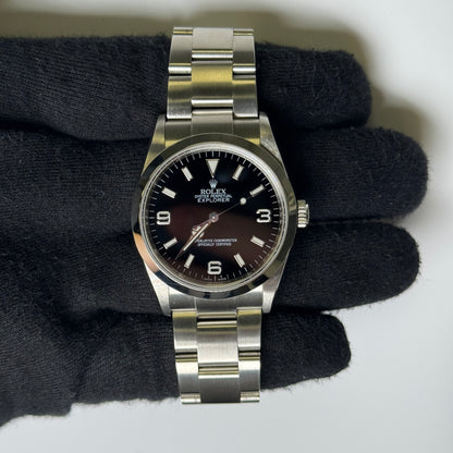 Rolex Explorer 36mm Black Dial Watch Ref# 114270 - Happy Jewelers Fine Jewelry Lifetime Warranty
