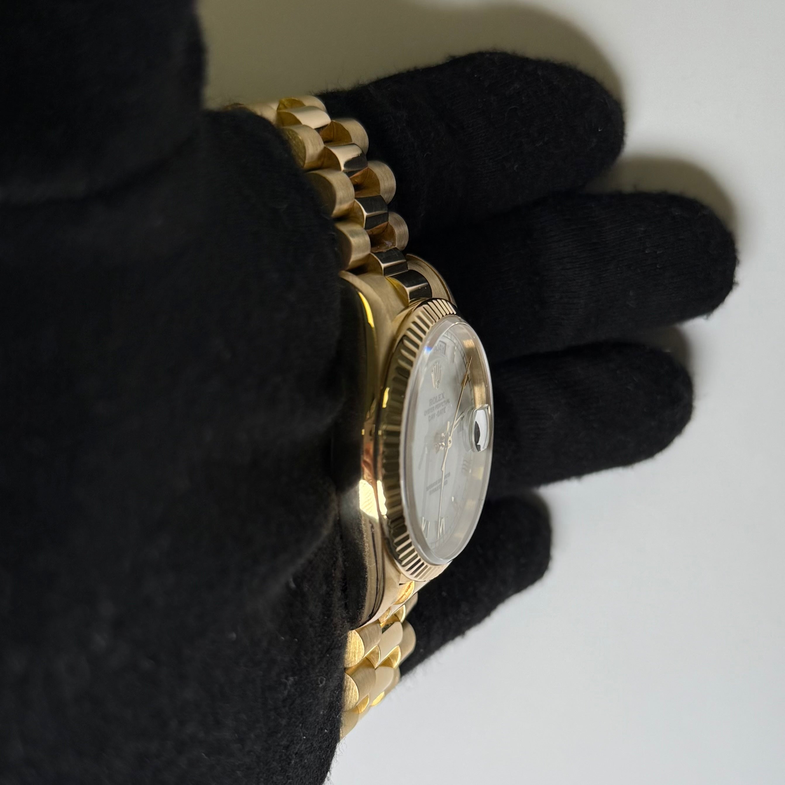 Rolex Day-Date 36mm White Dial Watch Ref# 18238 - Happy Jewelers Fine Jewelry Lifetime Warranty