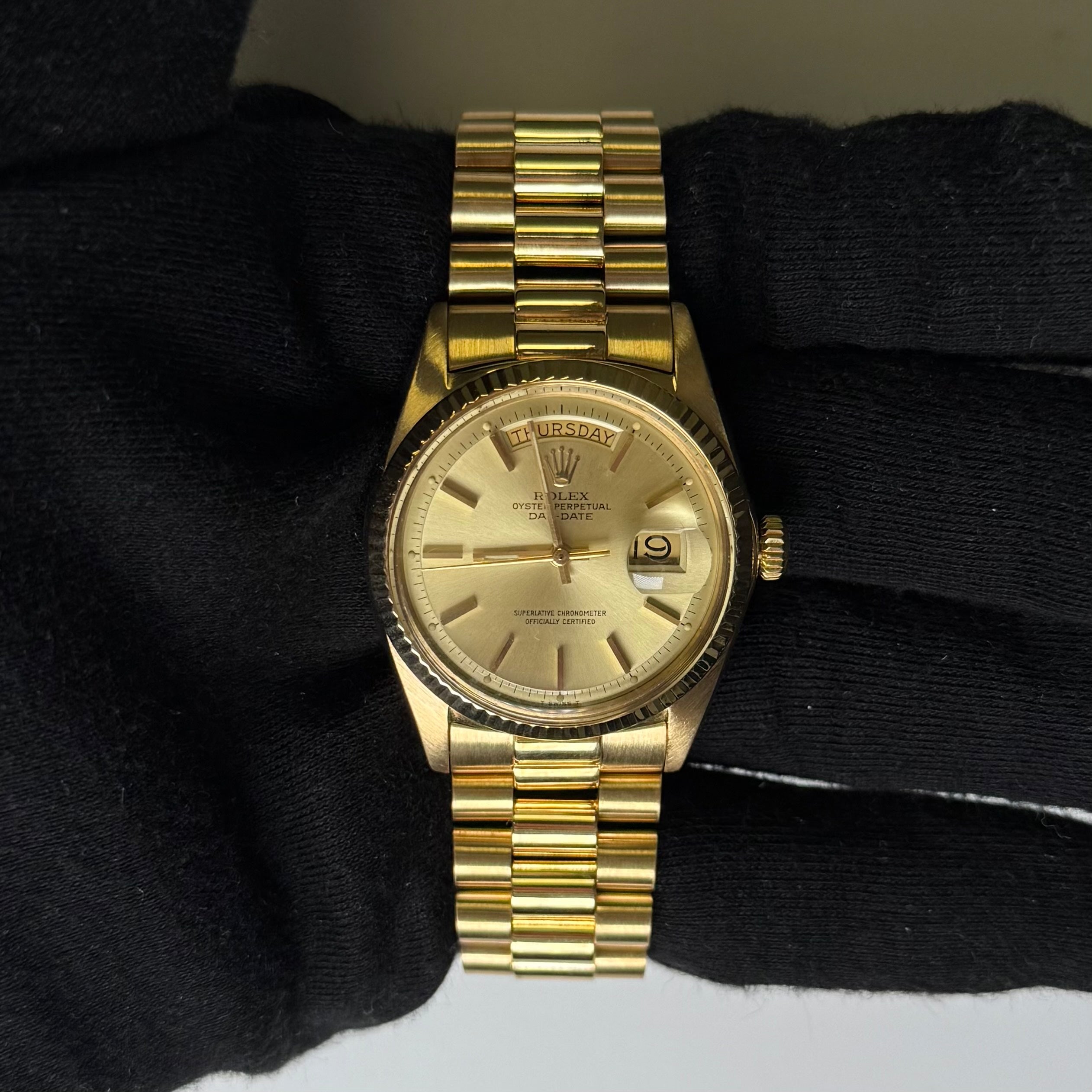 Rolex Day-Date 36mm Champagne Dial Watch Ref# 1803 - Happy Jewelers Fine Jewelry Lifetime Warranty