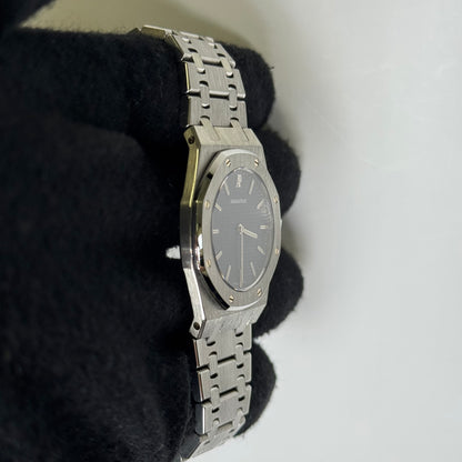 Audemars Piguet Royal Oak 33mm Black Dial Watch Ref# 56303ST.OO.0789ST.01 - Happy Jewelers Fine Jewelry Lifetime Warranty