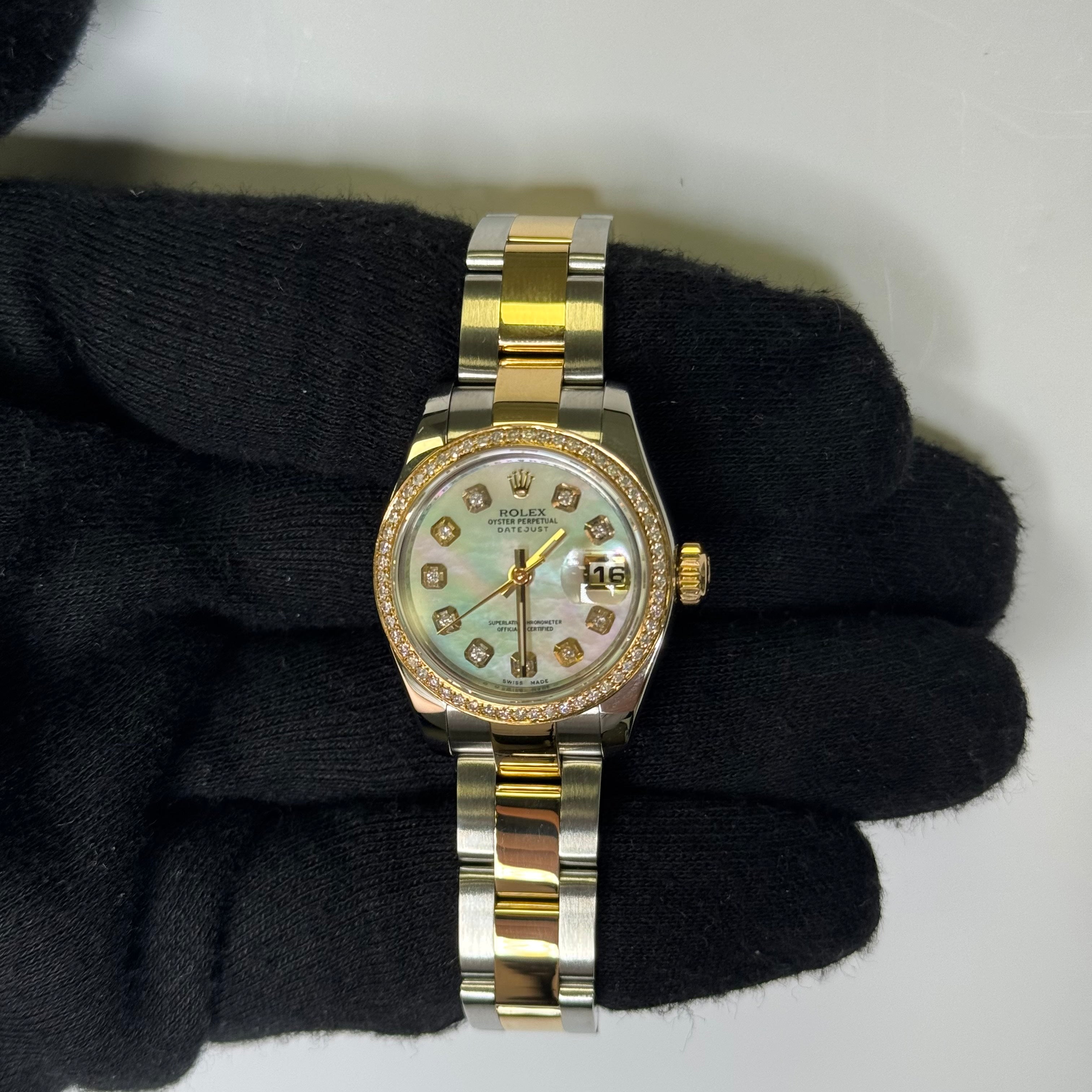 Rolex Datejust 26mm MOP Dial Watch Ref# 179173 - Happy Jewelers Fine Jewelry Lifetime Warranty