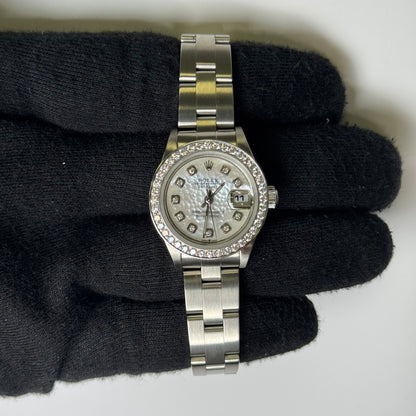 Rolex Oyster Perpetual 26mm MOP Dial Watch Ref# 69160 - Happy Jewelers Fine Jewelry Lifetime Warranty