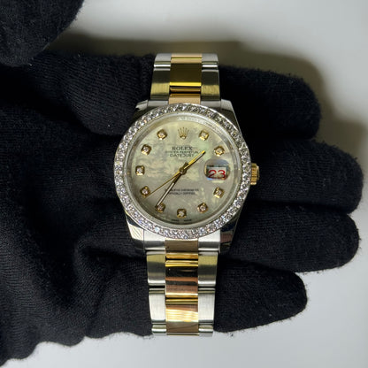Rolex Datejust 36mm MOP Dial Watch Ref# 116203 - Happy Jewelers Fine Jewelry Lifetime Warranty