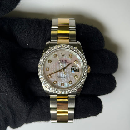 Rolex Datejust 36mm MOP Dial Watch Ref# 116203 - Happy Jewelers Fine Jewelry Lifetime Warranty