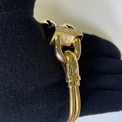 Van Cleef Cadenas 26x13mm White Dial Watch Ref# 131977 - Happy Jewelers Fine Jewelry Lifetime Warranty