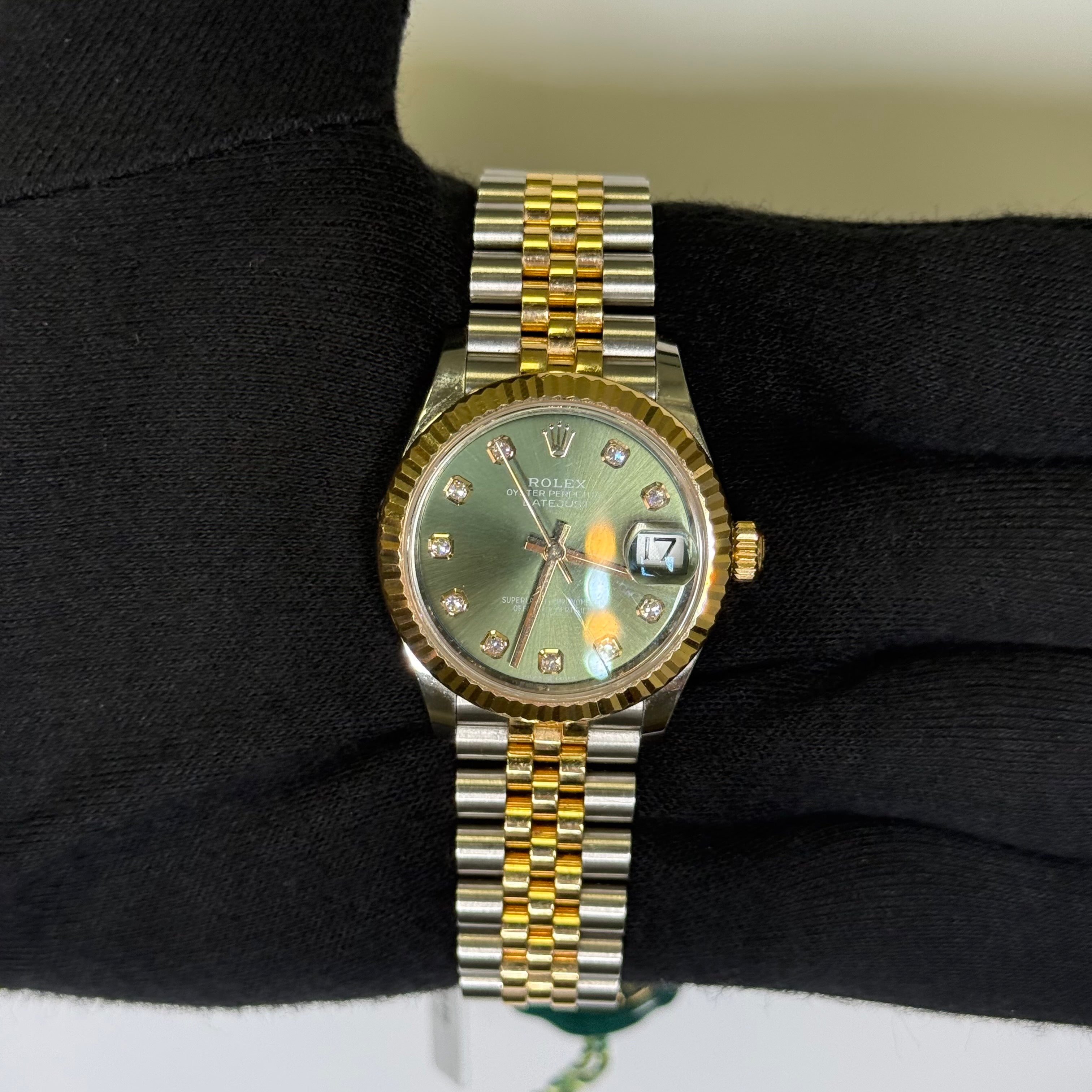 Rolex Datejust 31mm Green Dial Watch Ref# 278273 - Happy Jewelers Fine Jewelry Lifetime Warranty