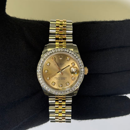 Rolex Datejust 31mm Champagne Dial Watch Ref# 178273 - Happy Jewelers Fine Jewelry Lifetime Warranty
