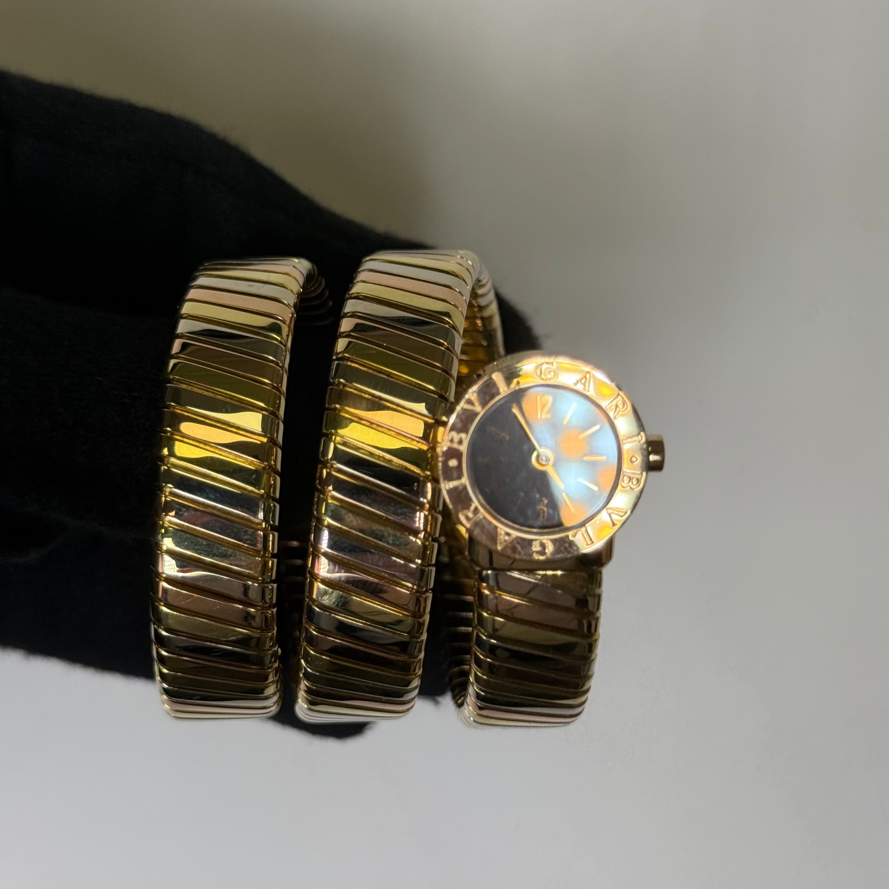 Bvlgari Serpenti 19mm Black Dial Watch Ref# BB191T - Happy Jewelers Fine Jewelry Lifetime Warranty