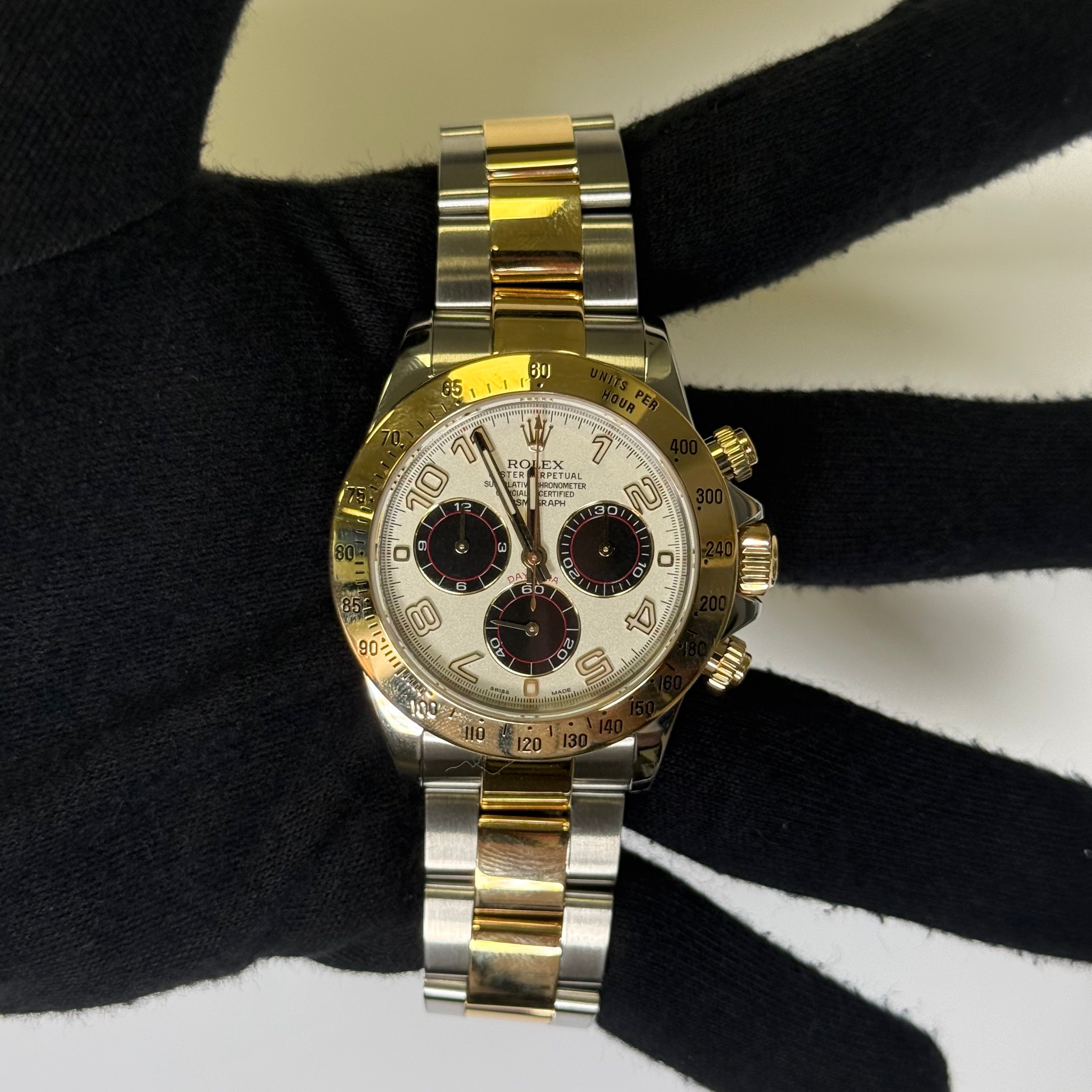 Rolex Daytona 40mm White Dial Watch Ref# 16523 - Happy Jewelers Fine Jewelry Lifetime Warranty