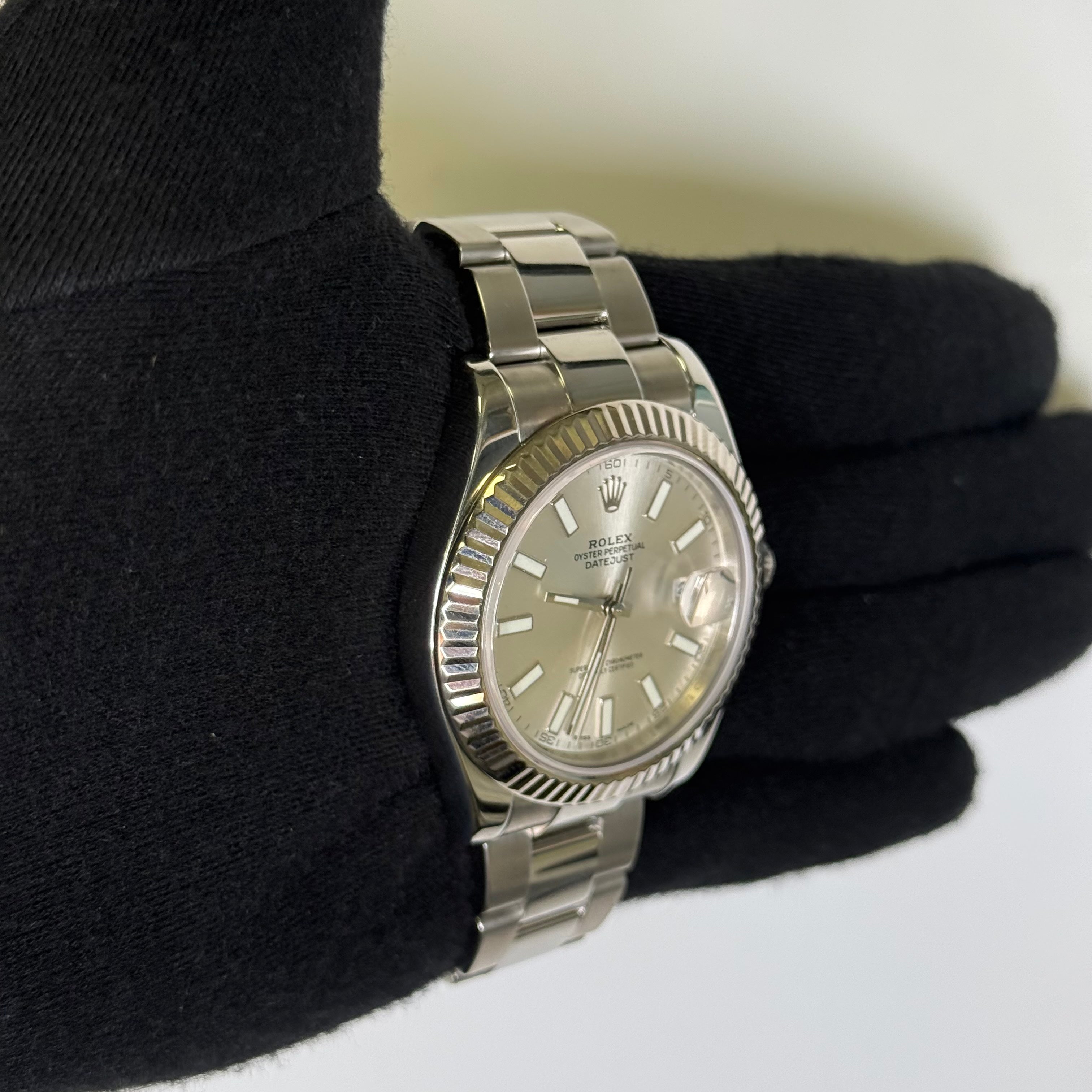 Rolex Datejust 41mm Silver Dial Watch Ref# 116334 - Happy Jewelers Fine Jewelry Lifetime Warranty