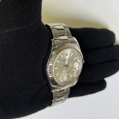Rolex Datejust 41mm Silver Dial Watch Ref# 116334 - Happy Jewelers Fine Jewelry Lifetime Warranty