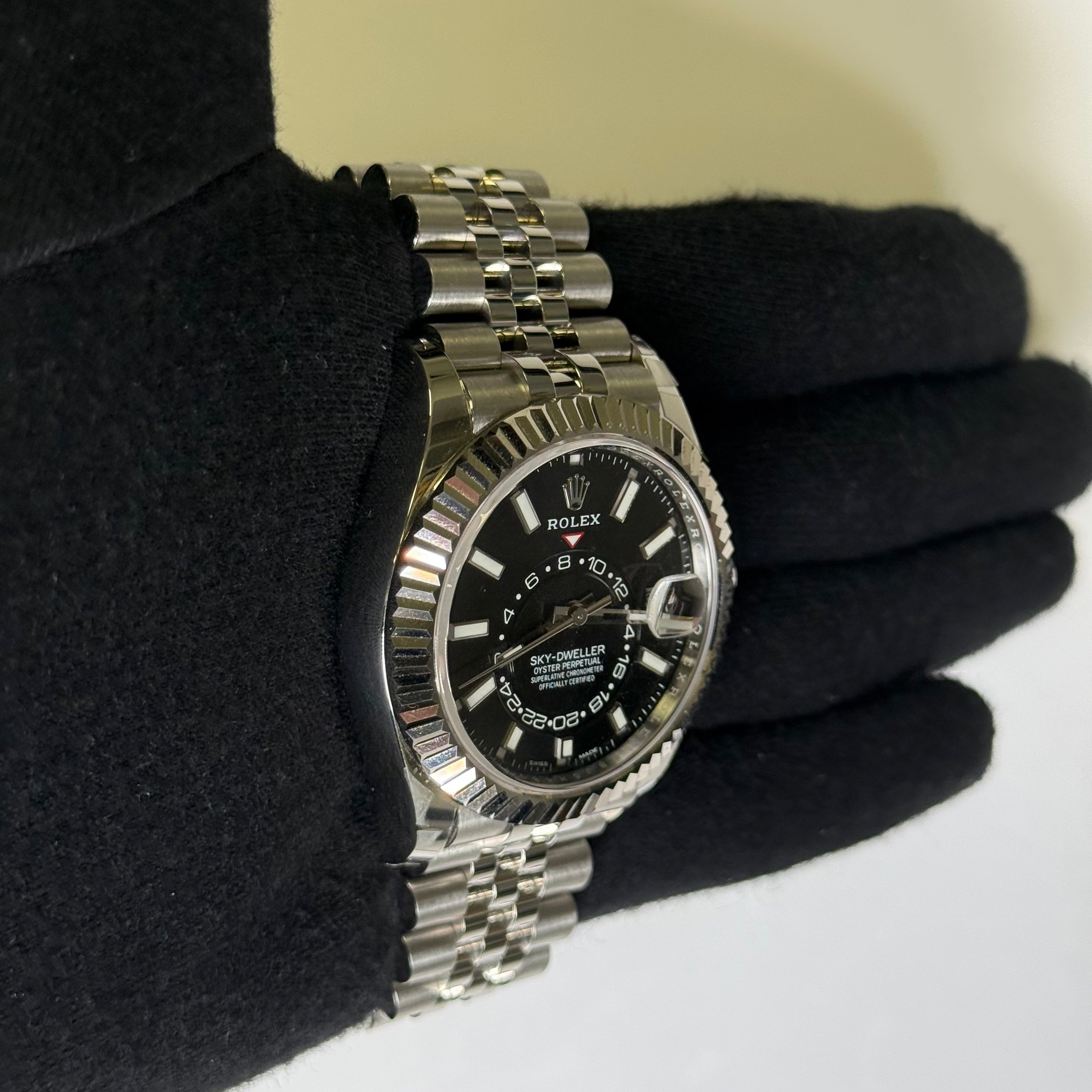 Rolex Sky-Dweller 42mm Black Dial Watch Ref# 326934 - Happy Jewelers Fine Jewelry Lifetime Warranty