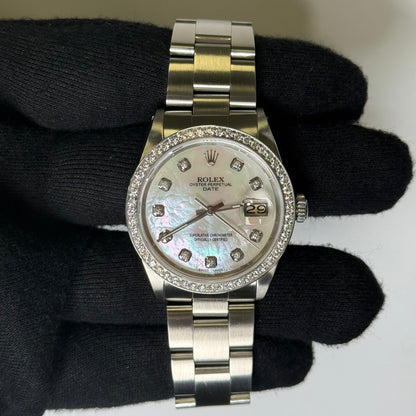 Rolex Perpetual Date 34mm MOP Dial Watch Ref# 1501 - Happy Jewelers Fine Jewelry Lifetime Warranty