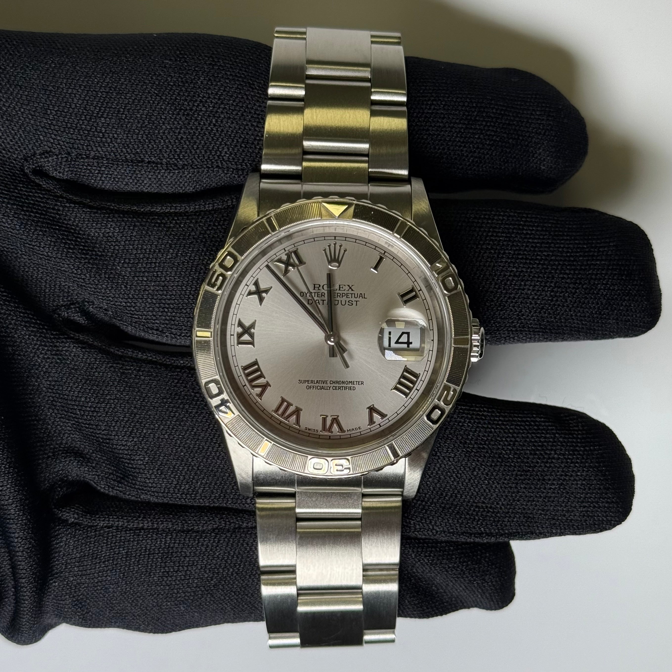 Rolex Datejust 36mm Silver Dial Watch Ref# 16264 - Happy Jewelers Fine Jewelry Lifetime Warranty