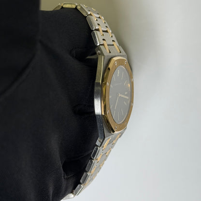 Audemars Piguet Royal Oak Stainless Steel & Yellow Gold 33mm Grey Stick Dial Watch Reference# 15000ST.OO.0789ST.01 - Happy Jewelers Fine Jewelry Lifetime Warranty