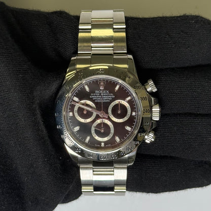 Rolex Daytona 40mm Black Dial Watch Ref# 116520 - Happy Jewelers Fine Jewelry Lifetime Warranty