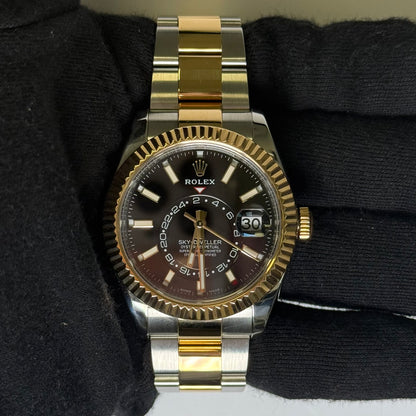 Rolex Sky-Dweller 42mm Black Dial Watch Ref# 326933 - Happy Jewelers Fine Jewelry Lifetime Warranty
