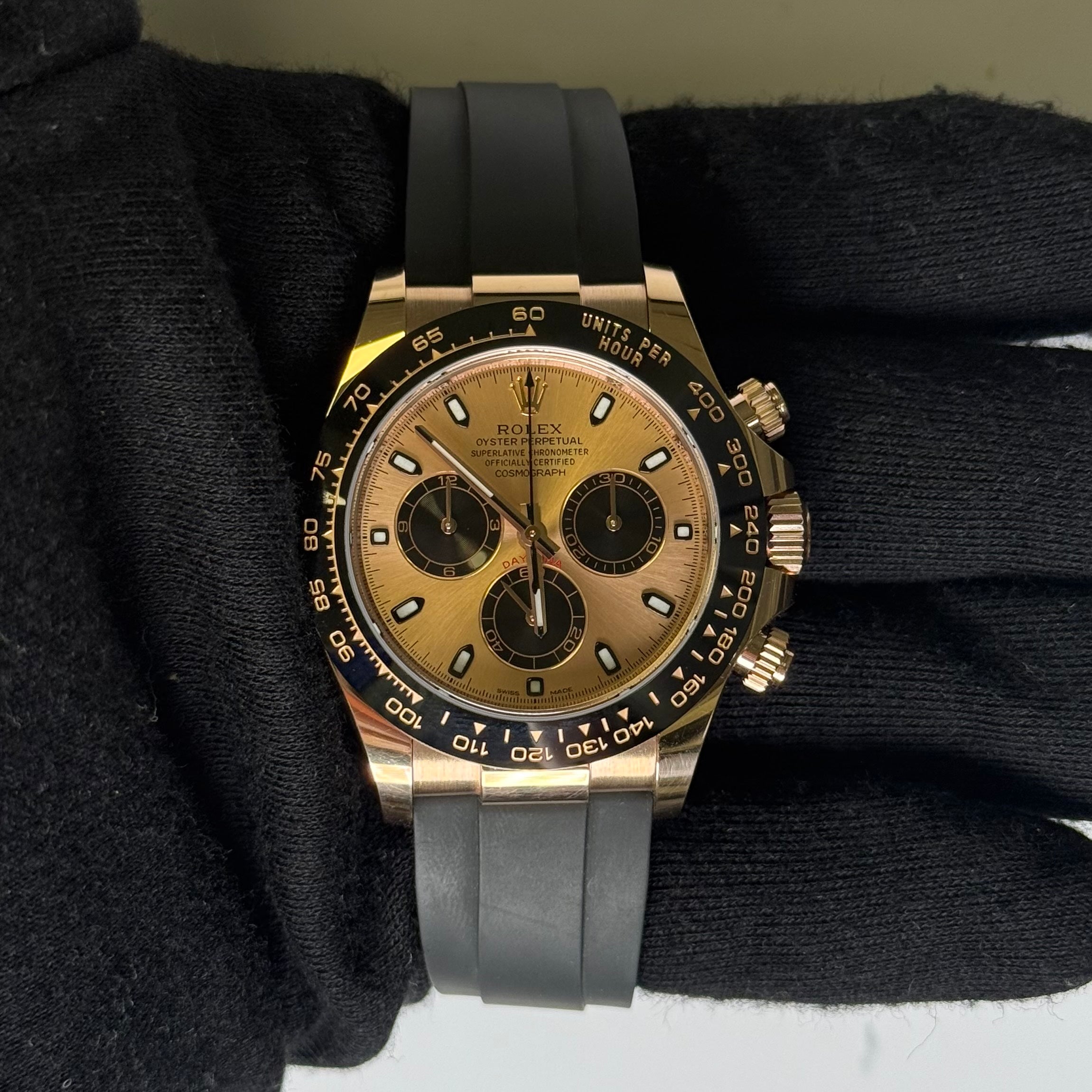 Rolex Daytona 40mm Pink Dial Watch Ref# 116515LN - Happy Jewelers Fine Jewelry Lifetime Warranty