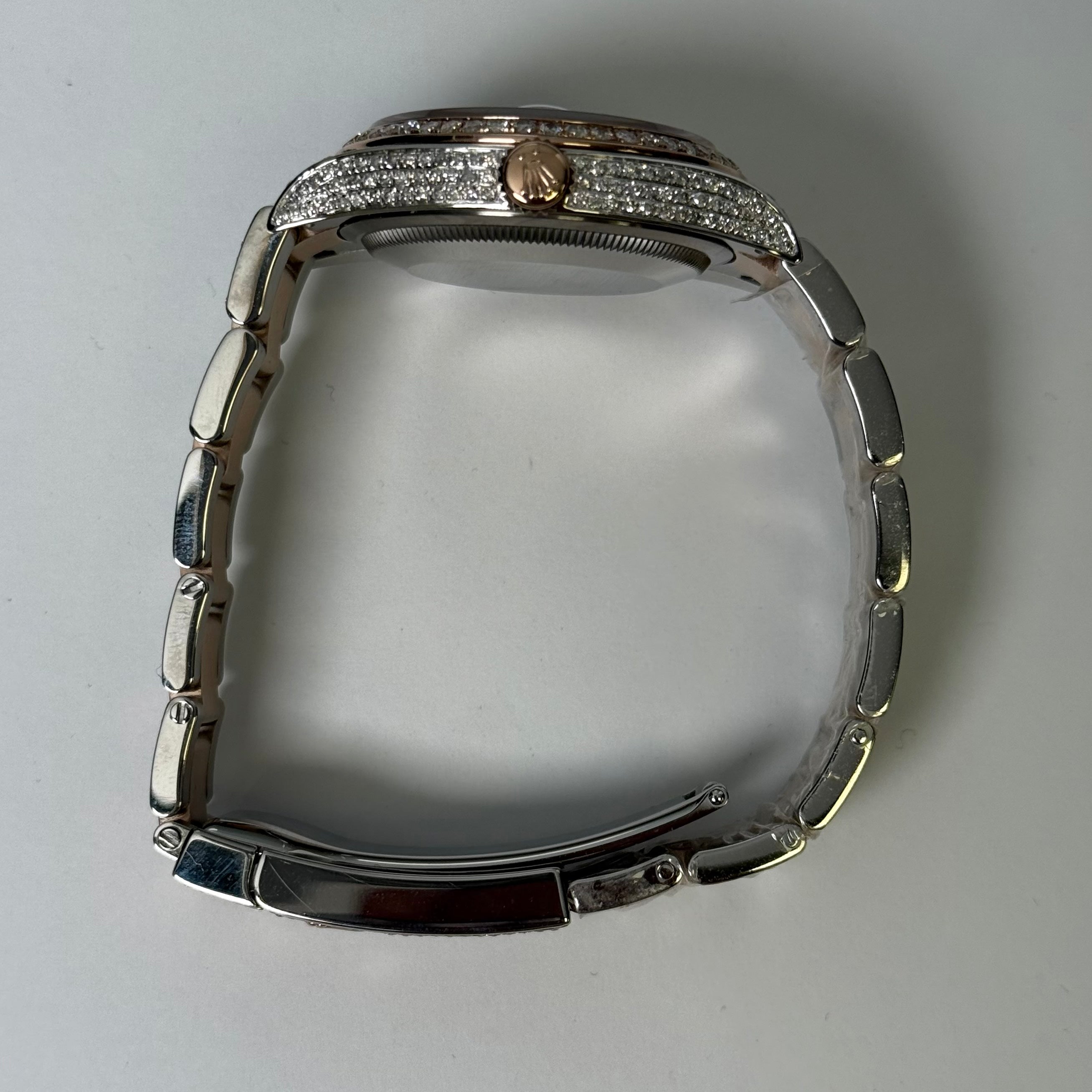 Rolex Datejust 36mm Custom Iced Out Dial Watch Ref# 126231 - Happy Jewelers Fine Jewelry Lifetime Warranty