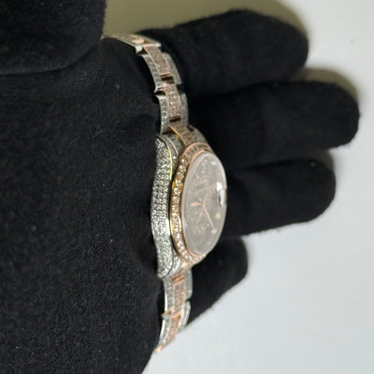 Rolex Datejust 31mm Custom Iced Out Dial Watch Ref# 278241 - Happy Jewelers Fine Jewelry Lifetime Warranty