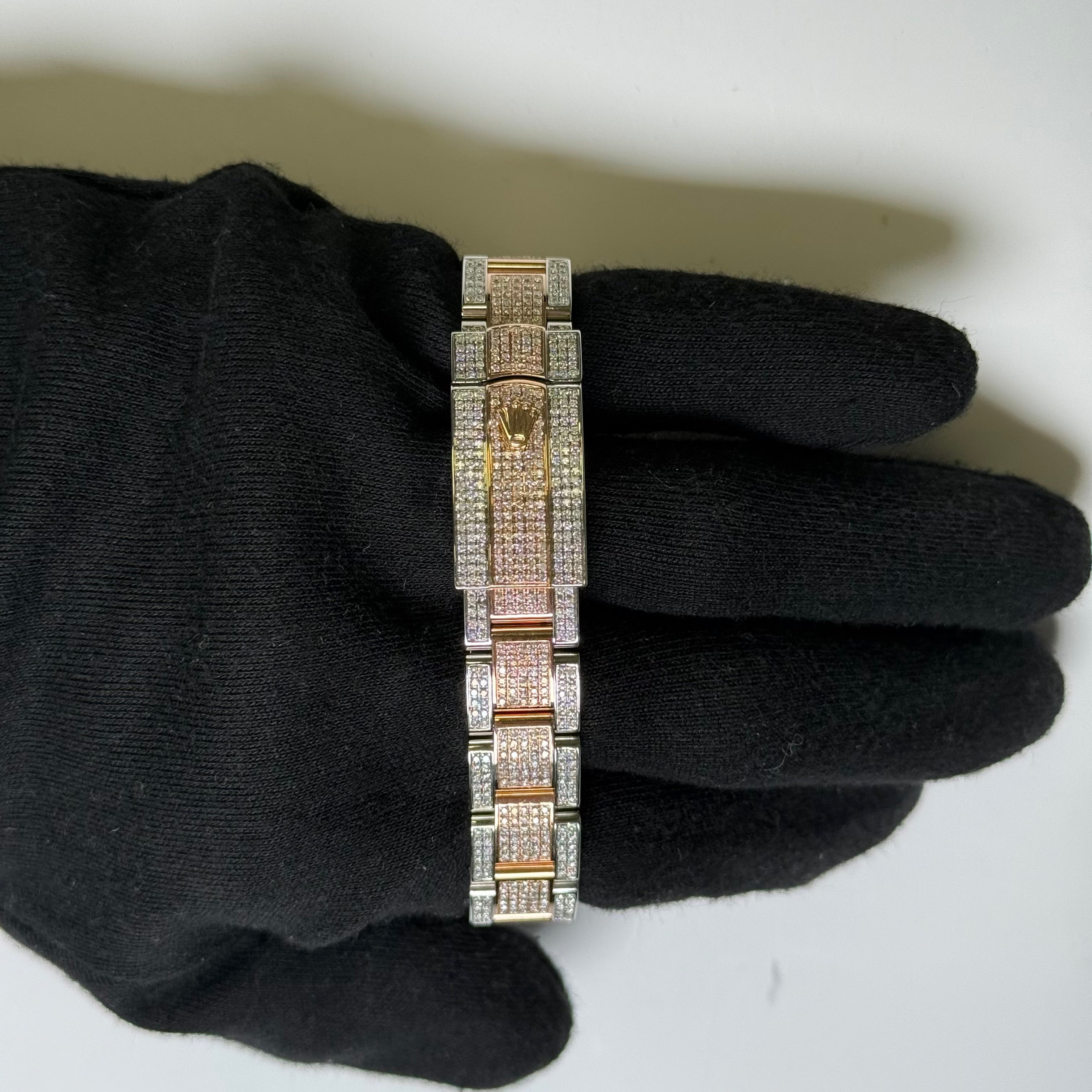 Rolex Datejust 31mm Custom Iced Out Dial Watch Ref# 278241 - Happy Jewelers Fine Jewelry Lifetime Warranty