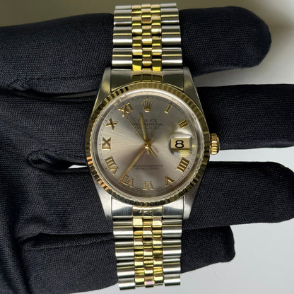 Rolex Datejust 36mm Silver Dial Watch Ref# 16233 - Happy Jewelers Fine Jewelry Lifetime Warranty