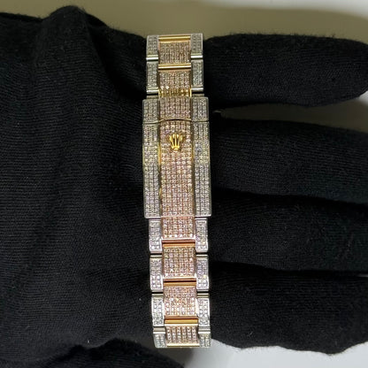 Rolex Datejust 36mm Custom Iced Out Dial Watch Ref# 126231 - Happy Jewelers Fine Jewelry Lifetime Warranty