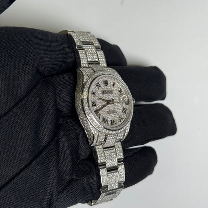 Rolex Datejust 31mm Custom Iced Out Dial Watch Ref# 278240 - Happy Jewelers Fine Jewelry Lifetime Warranty