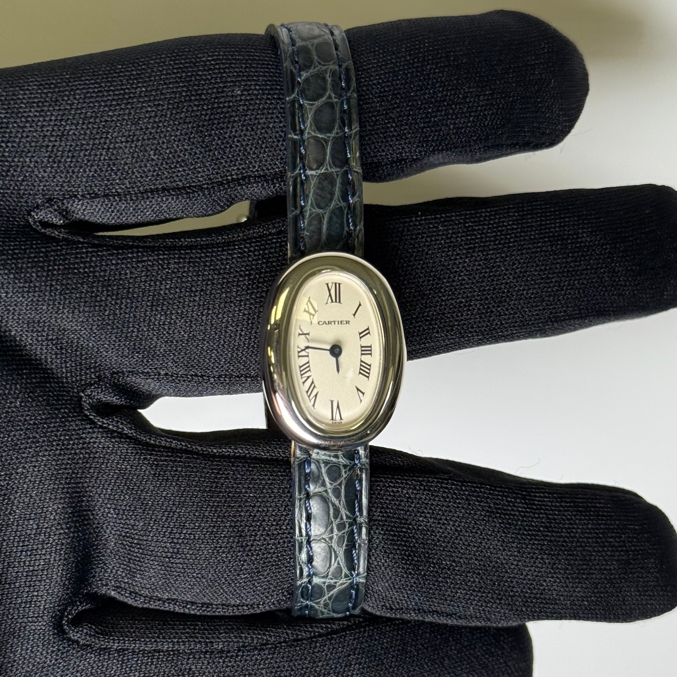 Cartier Baignoire 18mm White Dial Watch Ref# W1518956 - Happy Jewelers Fine Jewelry Lifetime Warranty