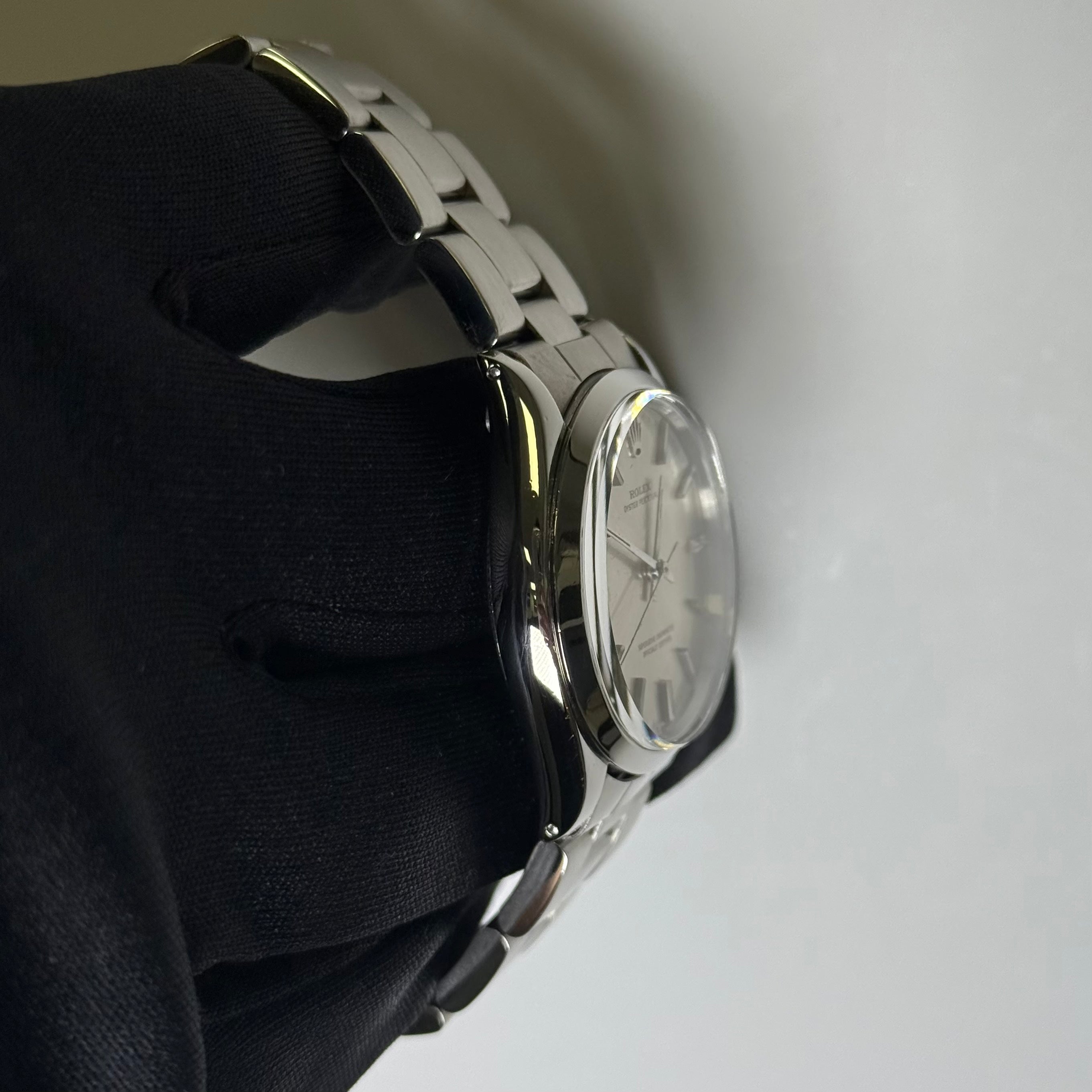 Rolex Air-King 34mm Silver Dial Watch Ref# 5500 - Happy Jewelers Fine Jewelry Lifetime Warranty