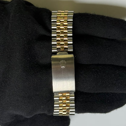 Rolex Datejust 36mm Champagne Linen Dial Watch Ref# 16013 - Happy Jewelers Fine Jewelry Lifetime Warranty