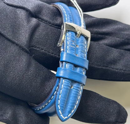 Omega Men's Speedmaster Schumacher Stainless Steel 39mm Blue Chronograph Stick Dial Watch Reference #: 3510.81.00 - Happy Jewelers Fine Jewelry Lifetime Warranty