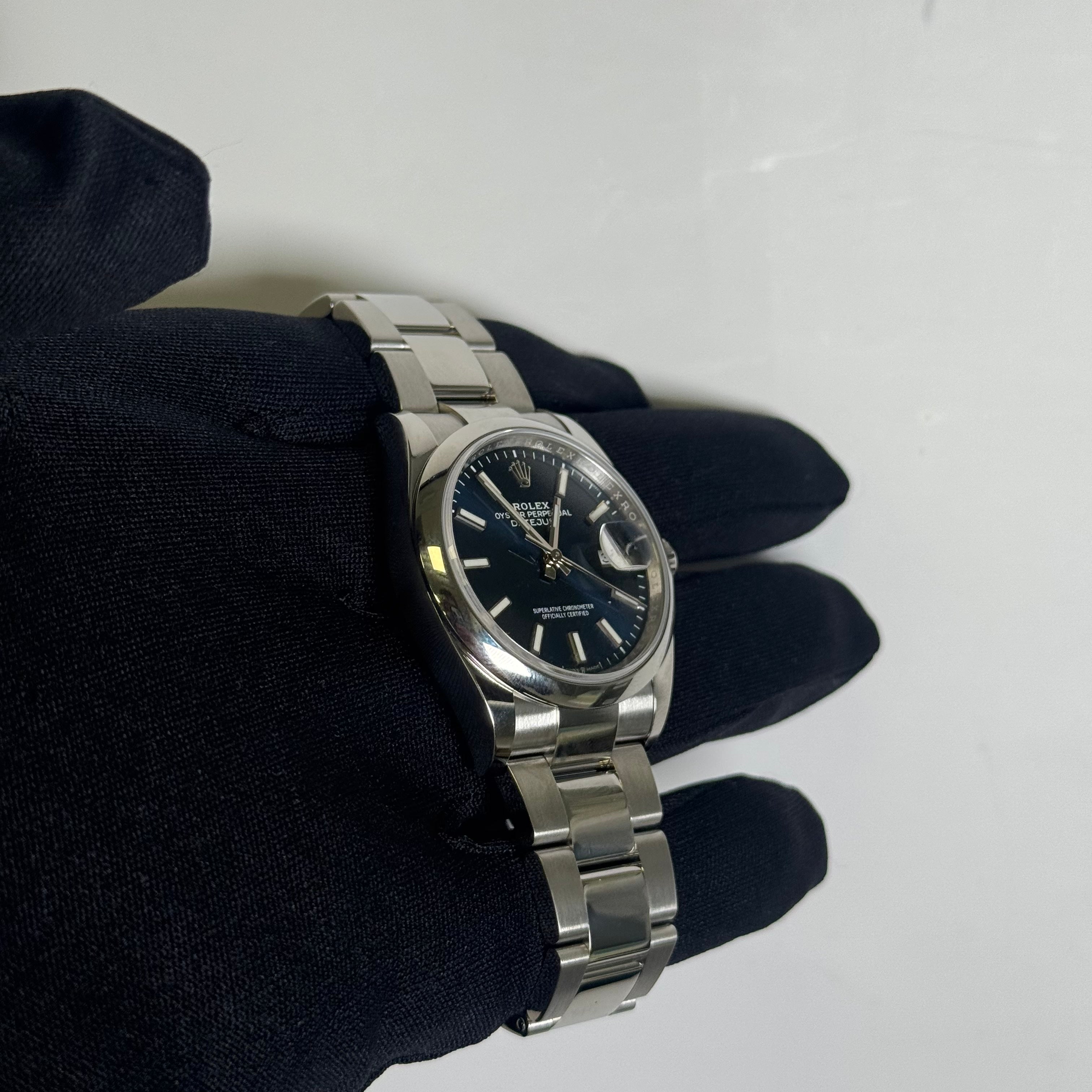 Rolex Datejust 36mm Blue Dial Watch Ref# 126200 - Happy Jewelers Fine Jewelry Lifetime Warranty