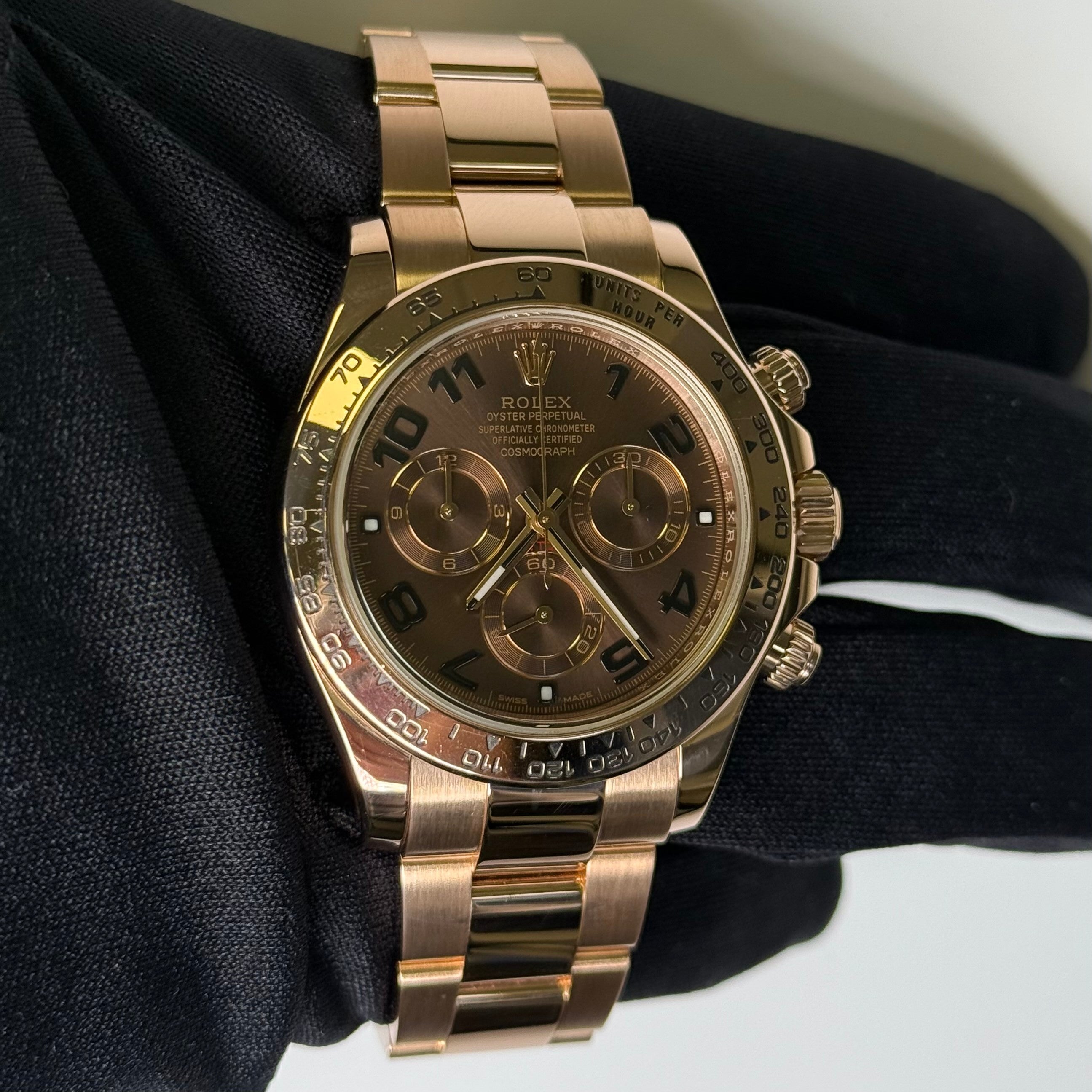 Rolex Daytona 40mm Chocolate Dial Watch Ref# 116505 - Happy Jewelers Fine Jewelry Lifetime Warranty