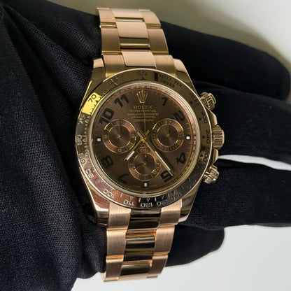 Rolex Daytona 40mm Chocolate Dial Watch Ref# 116505 - Happy Jewelers Fine Jewelry Lifetime Warranty