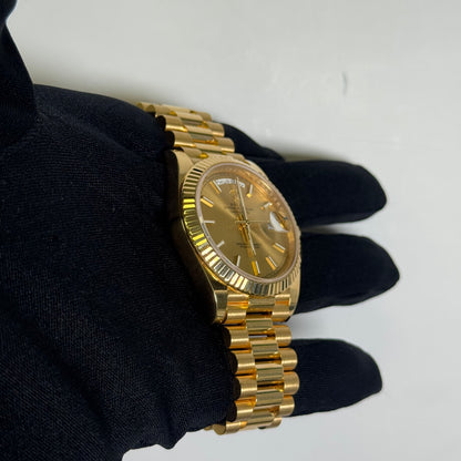Rolex Day-Date 40mm Champagne Dial Watch Ref# 228238 - Happy Jewelers Fine Jewelry Lifetime Warranty