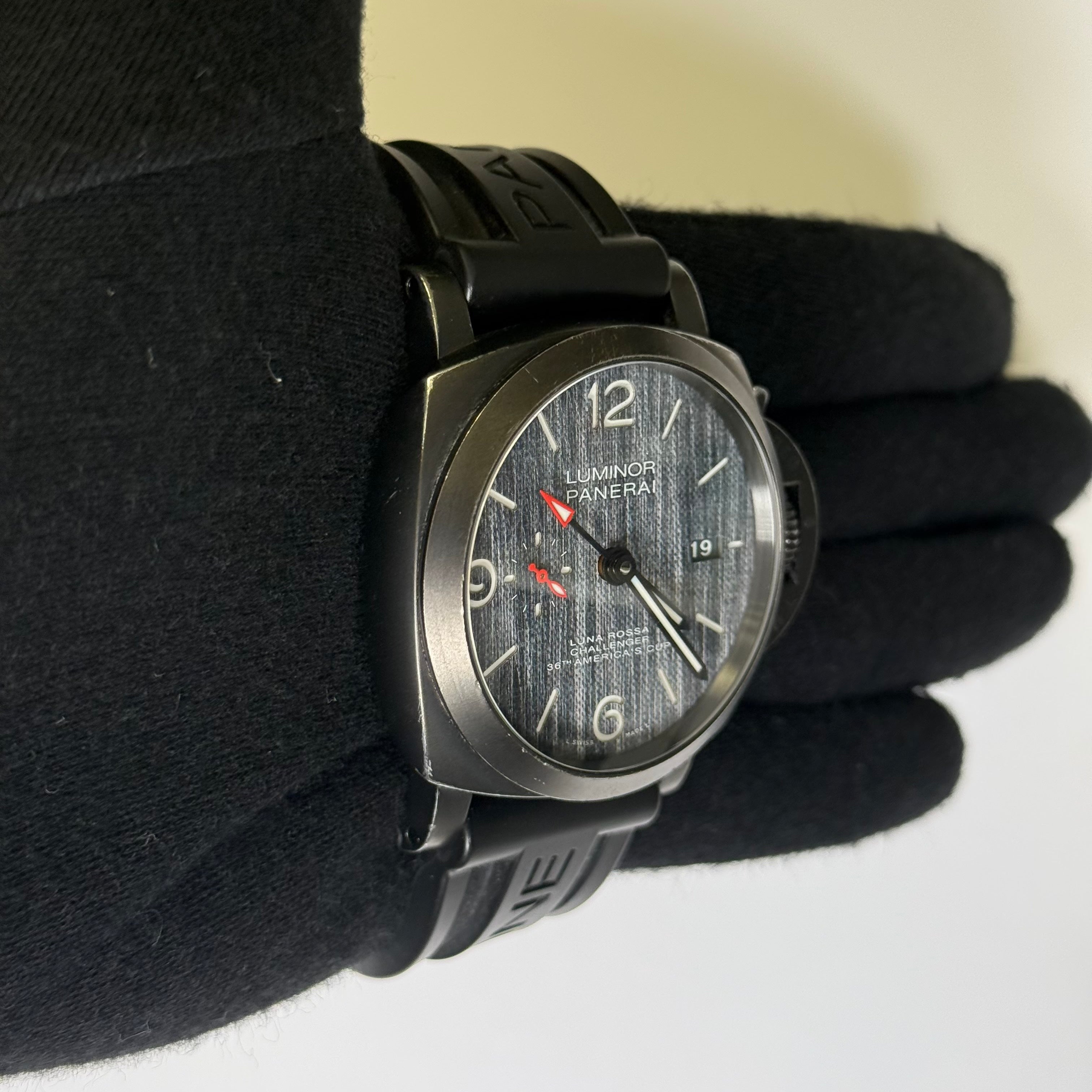 Panerai Luminor 44mm Black Dial Watch Ref# PAM01036 – Happy Jewelers