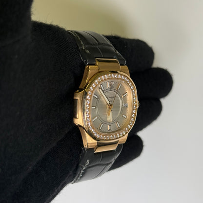 Patek Philippe Nautilus 32mm Brown Dial Watch Ref# 7010R/010 - Happy Jewelers Fine Jewelry Lifetime Warranty