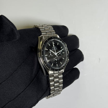 Omega Speedmaster 42mm Black Dial Watch Ref# 310.30.42.50.01.002 - Happy Jewelers Fine Jewelry Lifetime Warranty
